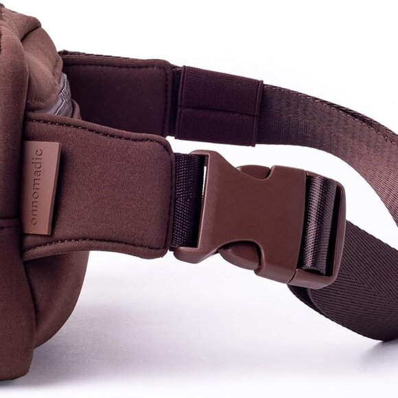 Stylish Brown Fanny Pack with 3 Zippered Pockets - Ideal for Festivals & Travel - Picture 3 of 4